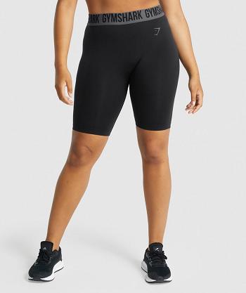 Dámské Šortky Gymshark Fit Seamless Cycling Černé | CZ 3838AHK